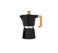La Cafetière Venice Aluminium Espresso Maker, Six Cup, Black