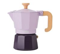 La Cafetière Espresso Pot 3 Cup Purple Colour Two Tone, Made From Aluminium, Compatible With Gas, Electric, Ceramic Hobs, Traditional Italian Espresso Pots, Easy-To-Clean, Handwash Only, 150ml
