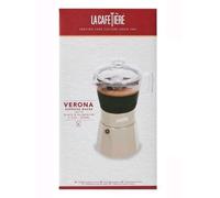 La Cafetière Verona Glass Espresso Maker, Latte, 6 Cup, Gift Boxed
