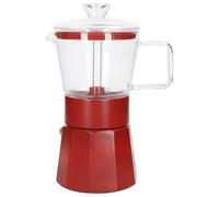 La Cafetiere Verona Glass Espresso Maker 6 Cup Red LCSTES6CGLRED