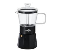 La Cafetière Verona Glass Espresso Maker, Black, 6 Cup, Gift Boxed