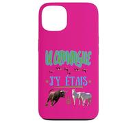 La Camargue J'y Etais Bull Flemish Horses Pink Case for iPhone 13