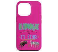 La Camargue J'y Etais Bull Flemish Horses Pink Case for iPhone 13 Pro