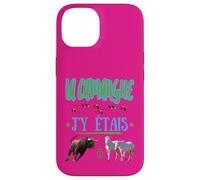 La Camargue J'y Etais Bull Flemish Horses Pink Case for iPhone 14