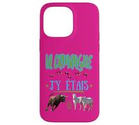 La Camargue J'y Etais Bull Flemish Horses Pink Case for iPhone 14 Pro Max