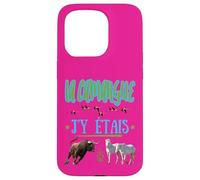 La Camargue J'y Etais Bull Flemish Horses Pink Case for iPhone 15 Pro