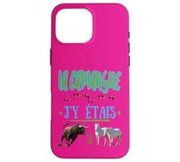 La Camargue J'y Etais Bull Flemish Horses Pink Case for iPhone 16 Pro Max