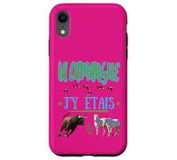 La Camargue J'y Etais Bull Flemish Horses Pink Case for iPhone XR