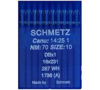 La Canilla ® - 10 Needles for Industrial Sewing Machine Schmetz DBx1 1738(A) 16 x 231 Thickness 70/10 Round Piston
