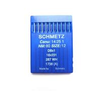 La Canilla ® - 10 Needles for Industrial Sewing Machine Schmetz DBx1 1738(A) 16 x 231 Thickness 80/12 Round Piston