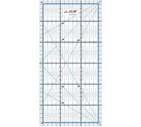 La Canilla ® - Quilting Ruler 30x15 cm Patchwork Ruler Transparent Acrylic for Dressmakers, Sewing and Crafts in CM, MM and Angles Quilters Ruler to Make Quilting and Templates