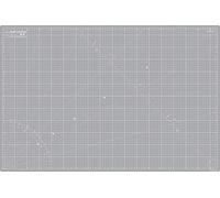 La Canilla ® - Self Healing Cutting Mat A1 (90x60cm - 36x24") Double Sided Printed (cm & Inches) 5 PVC Layers | Patchwork, Quilting, Sewing, Fabric, Papercraft, DIY (Grey)