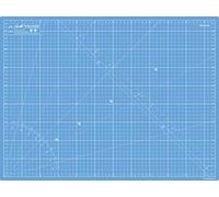 La Canilla ® - Self Healing Cutting Mat A2 (60x45cm - 24x18”) Double Sided Printed (CM & Inches) 5 PVC Layers | For Patchwork & Quilting, Sewing, Fabric, Papercraft, DIY (Blue)