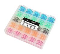 La Canilla ® - Storage Case with Colored Bobbins for Janome, Brother, Singer and More Sewing Machines | 25 bobbins, Pieces