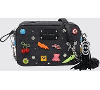 LA CARRIE Embroidered Canvas Mini Camera Bag with Studs - Size: OS - female