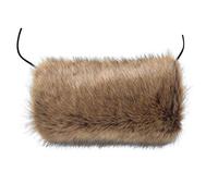 La Carrie Faux Fur Hand Muffs Women Winter Warmer Fuzzy Pouch Furry Plush Muffler Wedding Girl Kids Elegant Luxury Chic(Racoon)
