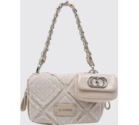 LA CARRIE Tweed Mini Shoulder Bag with Woven Chain Handle - Size: OS - female