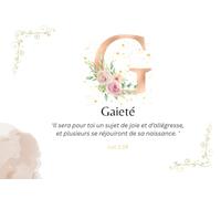 La Carte Cadeau Prophétique - lettre G