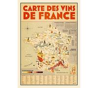 La carte des vins de France: Un poster géant informatif et décoratif