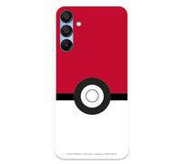 LA CASA DE LAS CARCASAS Case Compatible with Samsung Galaxy A15 5G Official Pokemon Poké Ball to Protect Your Mobile Phone, Transparent Flexible Silicone Case with Official Pokémon Licence