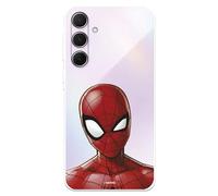 LA CASA DE LAS CARCASAS Case Compatible with Samsung Galaxy A55 5G Official Marvel Silhouette to Protect Your Mobile Phone, Transparent Flexible Silicone Case with Official Marvel Licence