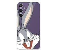 LA CASA DE LAS CARCASAS Case Compatible with Samsung Galaxy S23 FE - Official Looney Tunes Bugs Bunny Protect Your Cell Phone - Clear Silicone Soft Cover with License