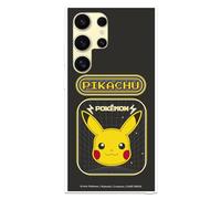 LA CASA DE LAS CARCASAS Case Compatible with Samsung Galaxy S24 Ultra Official Pokemon Pikachu Video Game to Protect Your Mobile Phone Transparent Flexible Silicone Pokémon License