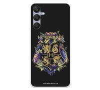 LA CASA DE LAS CARCASAS Mobile Phone Case for Samsung Galaxy A25 5G, Harry Potter Hogwarts Floral, Transparent Flexible Silicone, Official License