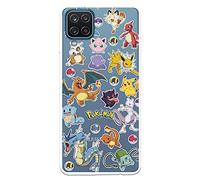 LA CASA DE LAS CARCASAS Samsung Galaxy A12 Case - M12 Official Pokemon Sticker Pokémon and Poké Ball - Choose Your Like Design for Your Samsung Galaxy A12 - M12