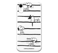 LA CASA DE LAS CARCASAS Snoopy Snoopy Snoopy Stripes Cell phone case Apple Case Flexible Silicone for iPhone XR Official Licensed Peanuts