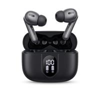 LA CASA DE LAS CARCASAS Wireless Bluetooth 5.4 Headphones | 6.5h music, case with LED display, USB-C charging in 1.5h. Touch control and voice assistant.