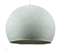 La Case de Cousin Paul Dome Lampshade in fiber - 100% handmade - PROMO - XS - Ø 25 cm, Light Blue Polyester