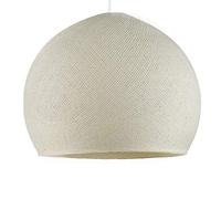 La Case de Cousin Paul Dome Lampshade in fiber - 100% handmade - PROMO - XS - Ø 25 cm, Milk Polyester