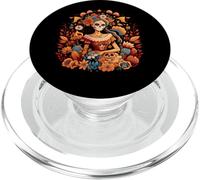 La Catrina Dia de Los Muertos Sugar Skull Cinco De Mayo PopSockets PopGrip for MagSafe