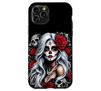 La Catrina Mysterious Beauty of the Dia de los Muertos Rose Case for iPhone 11 Pro