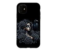 La Catrina Mysterious Beauty of the Dia de los Muertos Roses Case for iPhone 11