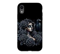 La Catrina Mysterious Beauty of the Dia de los Muertos Roses Case for iPhone XR