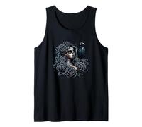 La Catrina Mysterious Beauty of the Dia de Los Muertos Roses Tank Top