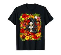 La Catrina s Sugar Skull s Day-of-The-Dead Mexican Art T-Shirt