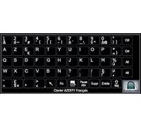La Caverne d'Eabani ® 59 AZERTY Keyboard Stickers French Layout Small size 11mm x 10mm