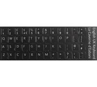 La Caverne d'Eabani® Qwerty Keyboard Stickers Self-adhesive English UK British Layout