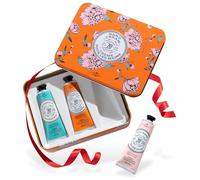 La Chatelaine 20% Shea Butter Hand Cream Tin Gift Set with Organic Argan Oil, Hydrating, Repairing, Best Gift Ideas, Non-Greasy Formula, Made in France -Orange Blossom,Gardenia,Rose Acacia, 3 x 1 oz by La Chatelaine
