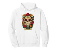 La Chismosa Sugar Skull Day of the Dead Skeleton Coffee Pullover Hoodie