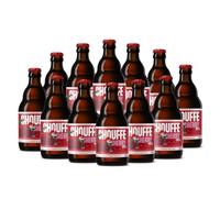 La Chouffe Cherry Belgian Fruit Beer 330ml Bottles (12 Pack) - 8.0% ABV - Beer Gifts for Men Women, Beers and Lagers Offers, Beer Gift Set, Gift Hampers for Men Mum Dad Birthday Valentines Anniversary