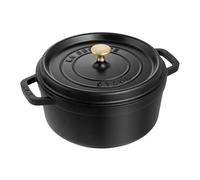 La Cocotte Round D. 24 Black Lt. 3,8 - New Classic by Staub