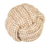 La Cordeline Natural Hemp Rope Dog Toy, Chew, Interactive Toy for Dogs, Puppies, Ball 10 cm