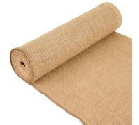 La Cordeline Natural Jute Table Runner 30 cm x 5 m Stitched Edges for Weddings, Decorations, Parties
