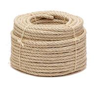 La cordeline Natural Sisal Rope Diameter 10 mm 50 m - Cat Tree Rope, DIY, Garden Rope