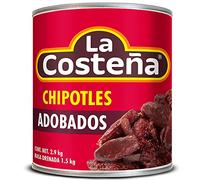 La Costena Chipotle in Adobo 6 x 2.8kg Case/Mexican Chipotle Peppers in Adobo Sauce, Canned Spicy Chipotles in Adobo, Wholesale Food