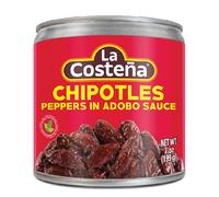La Costena Chipotle Peppers In Adobo Sauce 7Oz Can - Pack Of 8